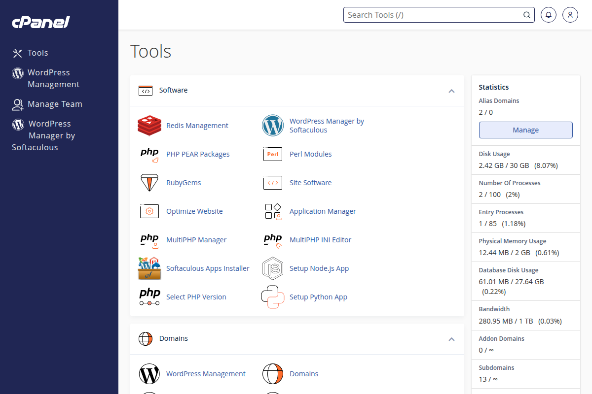 cPanel File Manager